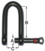 Shake Proof Long D Shackles