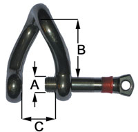 Shake Proof Twisted Shackles